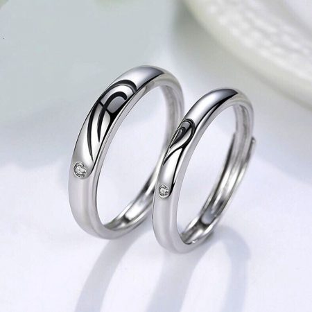 925 Sterling Silver Couple Ring
